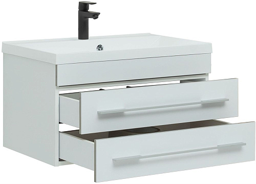 Тумба под раковину Aquanet Верона 75 белый (подвесная 2 ящика) 00176669 Тумба под раковину Aquanet Верона 75 белый (подвесная 2 ящика) 00176669