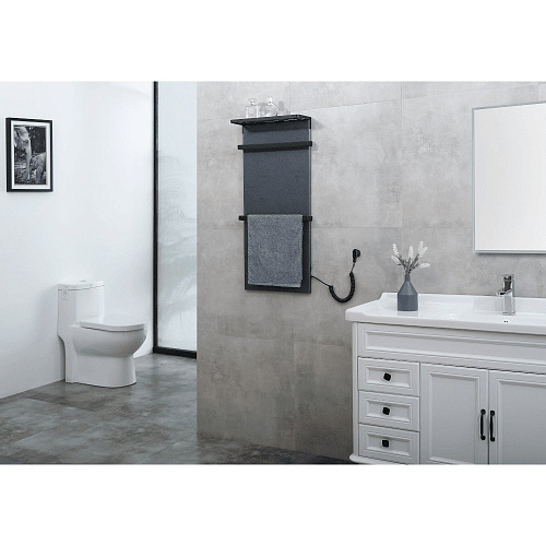 Полотенцесушитель электрический Black&White N-388AG Armani Grey (900х400x139) Полотенцесушитель электрический Black&White N-388AG Armani Grey (900х400x139)