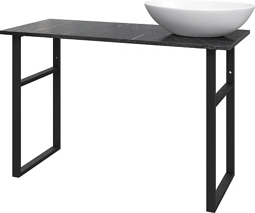 Консоль с раковиной DIWO Элиста 120 чёрный мрамор, Moduo 55 Leaf 555921 Консоль с раковиной DIWO Элиста 120 чёрный мрамор, Moduo 55 Leaf 555921