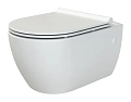 Унитаз подвесной Boheme Bianca 963 матовый белый с крышкой Унитаз подвесной Boheme Bianca 963 матовый белый с крышкой