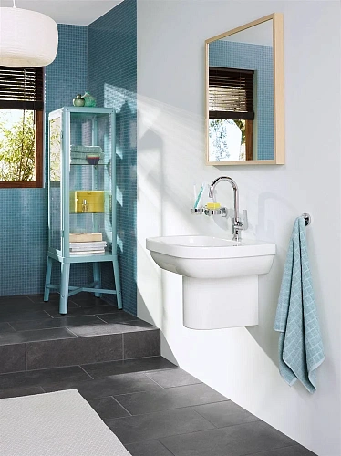 Смеситель для раковины GROHE Eurosmart New (23537002) с донным клапаном, L-size, хром Смеситель для раковины GROHE Eurosmart New (23537002) с донным клапаном, L-size, хром