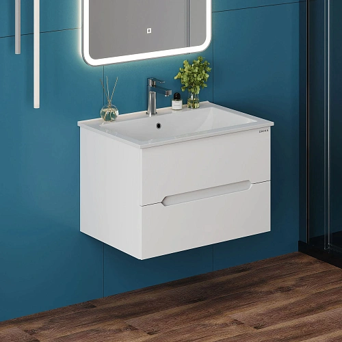 Тумба под раковину Onika Айленд 70 см 107063 подвесная, белая (для Бергамо Нова 70) Тумба под раковину Onika Айленд 70 см 107063 подвесная, белая (для Бергамо Нова 70)