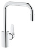 Картинка анонса товара «смеситель для кухни grohe eurodisc cosmopolitan с выдвижным изливом, хром (31122002)»