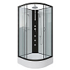 Картинка анонса товара «душевая кабина niagara classic ng-6703-14bktg (800х800х2100) средний поддон (26см) стекло прозрачное черные профиля 67031414bktg»