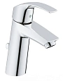 Смеситель для раковины GROHE Eurosmart с донным клапаном, средний излив, хром (23322001) Смеситель для раковины GROHE Eurosmart с донным клапаном, средний излив, хром (23322001)