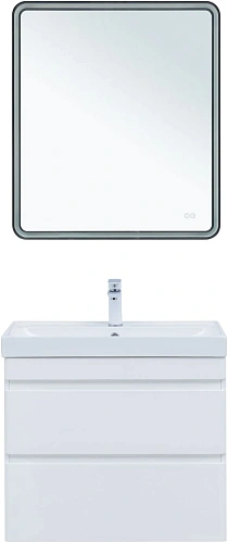 Тумба под раковину Aquanet Слим 80 00346049 белый сатин Тумба под раковину Aquanet Слим 80 00346049 белый сатин