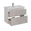 Тумба под раковину Lemark COMBI 100 см подвесная/напольная, бетон/белый LM03C100T-Beton Тумба под раковину Lemark COMBI 100 см подвесная/напольная, бетон/белый LM03C100T-Beton