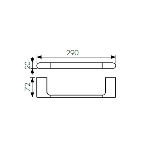 Полотенцедержатель Kaiser KH-2721 Black латунь+цинк Полотенцедержатель Kaiser KH-2721 Black латунь+цинк