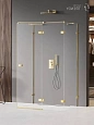 Душевой уголок NEW TRENDY AVEXA GOLD SHINE R 80x70x200 EXK-2124 золото Душевой уголок NEW TRENDY AVEXA GOLD SHINE R 80x70x200 EXK-2124 золото