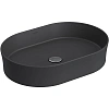 Раковина BERGES Ego SL накладная овал, 55x38 см, матовый антрацит 181212 Раковина BERGES Ego SL накладная овал, 55x38 см, матовый антрацит 181212