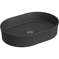 Раковина BERGES Ego SL накладная овал, 55x38 см, матовый антрацит 181212 Раковина BERGES Ego SL накладная овал, 55x38 см, матовый антрацит 181212