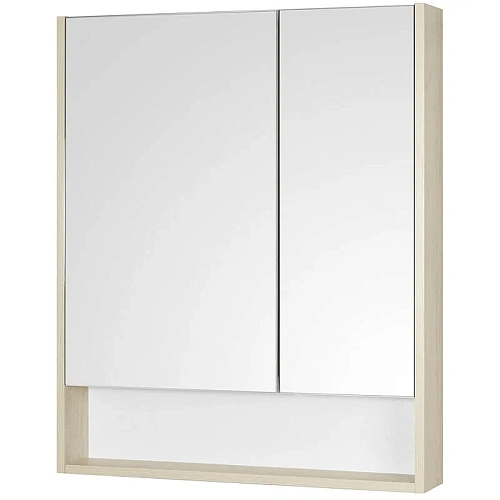 Зеркальный шкаф Aquaton Сканди 70 белый, дуб верона 1A252202SDB20 Зеркальный шкаф Aquaton Сканди 70 белый, дуб верона 1A252202SDB20