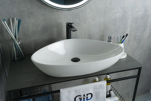 Раковина Gid N9062 51117 накладная белая 66.5x44x15 Раковина Gid N9062 51117 накладная белая 66.5x44x15