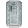 Картинка анонса товара «душевая кабина niagara luxe ng-7701dw (900x900х2100) низкий поддон (15см) стенки белые»