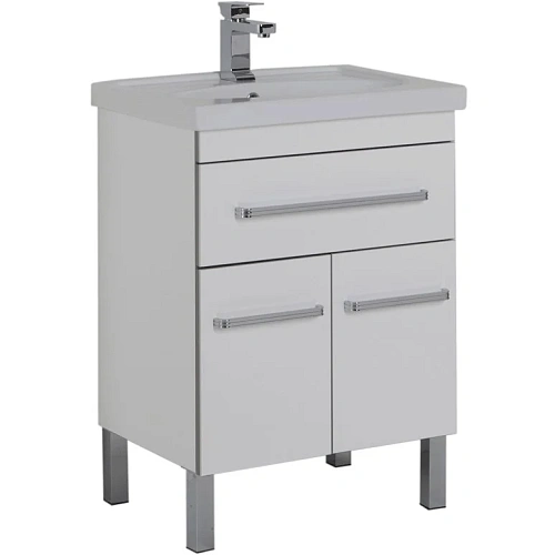 Комплект мебели Aquanet Сиена 60 белый (напольный 1 ящик 2 дверцы) 00196496 Комплект мебели Aquanet Сиена 60 белый (напольный 1 ящик 2 дверцы) 00196496