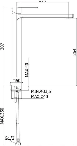 Смеситель для раковины Paffoni Tango TA081ST Смеситель для раковины Paffoni Tango TA081ST
