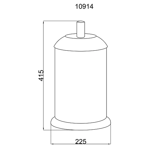 Корзина для мусора Boheme MURANO 10914-B-CR CHROME стекло (черное) Корзина для мусора Boheme MURANO 10914-B-CR CHROME стекло (черное)