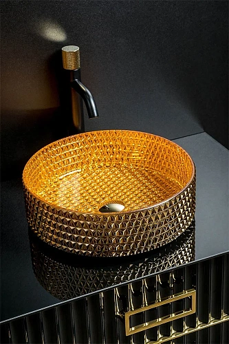 Раковина Boheme круглая хрустальная 817-G Раковина Boheme круглая хрустальная 817-G