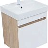Тумба под раковину Aquanet Оптима 50 00344798 дуб светлый/белый сатин Тумба под раковину Aquanet Оптима 50 00344798 дуб светлый/белый сатин