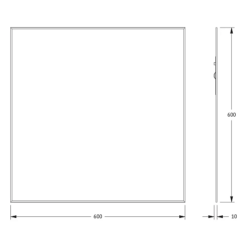 Зеркало Evoform Standard BY 0210 60х60 см с фацетом Зеркало Evoform Standard BY 0210 60х60 см с фацетом
