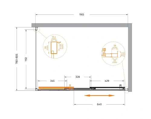Душевой уголок CEZARES MOLVENO-AHF-31-120/80-C-CR-IV цвет профиля хром стекло прозрачное 1200x800 мм Душевой уголок CEZARES MOLVENO-AHF-31-120/80-C-CR-IV цвет профиля хром стекло прозрачное 1200x800 мм