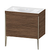 Картинка анонса товара «тумба с раковиной duravit xviu xv4710nb121c 80 см орех темный»