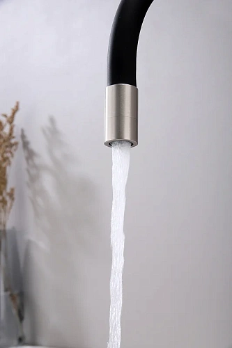 Смеситель для кухни Paulmark SALIX брашированная сталь Sa213419-BS Смеситель для кухни Paulmark SALIX брашированная сталь Sa213419-BS