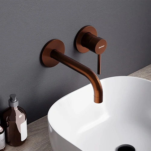 Смеситель для раковины Damixa Scandinavian Pure 360260500 встраиваемый, розовое золото Смеситель для раковины Damixa Scandinavian Pure 360260500 встраиваемый, розовое золото