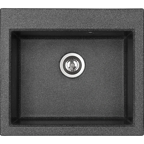 Кухонная мойка Aquaton Линеа 58 1A733032LW210 из литого мрамора, графит Кухонная мойка Aquaton Линеа 58 1A733032LW210 из литого мрамора, графит
