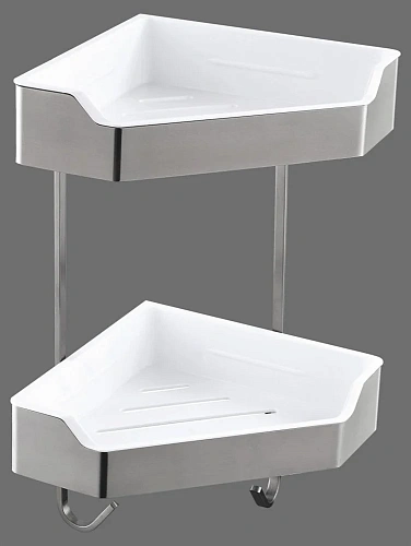 Полка ART&MAX AM-T-2701A-S 2-ярусная, нержавеющая сталь Полка ART&MAX AM-T-2701A-S 2-ярусная, нержавеющая сталь