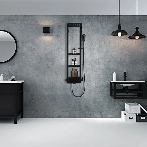 Душевая панель Black&White W1220 Velvet Black (1300х405x230) 1220W0 Душевая панель Black&White W1220 Velvet Black (1300х405x230) 1220W0