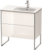 Картинка анонса товара «тумба под раковину duravit xsquare xs445202222 напольная 81 см белая глянцевый»
