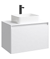 Тумба под раковину AQWELLA Mobi 80 см MOB0108W+MOB0708W подвесная, белая Тумба под раковину AQWELLA Mobi 80 см MOB0108W+MOB0708W подвесная, белая