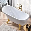 Ванна отдельностоящая Ceruttispa CLASSIC 150G CT9667 1570x770x740 акриловая, на львиных лапах золото Ванна отдельностоящая Ceruttispa CLASSIC 150G CT9667 1570x770x740 акриловая, на львиных лапах золото