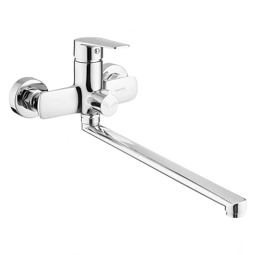 Смеситель для ванны Swedbe Mars 1750 с длинным Z-изливом Смеситель для ванны Swedbe Mars 1750 с длинным Z-изливом