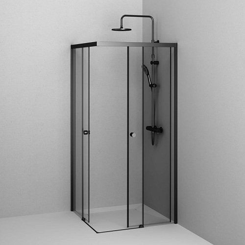 Душевой уголок AM.PM X-Joy W94G-403-9090-BТ Slide 90х90, черный, стекло прозрачное Душевой уголок AM.PM X-Joy W94G-403-9090-BТ Slide 90х90, черный, стекло прозрачное