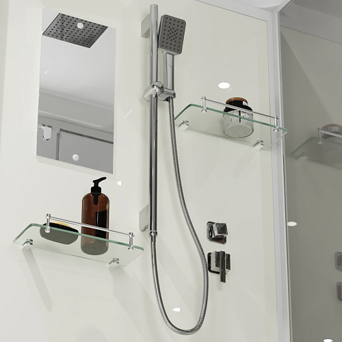 Душевая кабина Niagara Standart ST90/15Q (90х90х215) квадрат, поддон 15см, распашная, проф.белый Душевая кабина Niagara Standart ST90/15Q (90х90х215) квадрат, поддон 15см, распашная, проф.белый