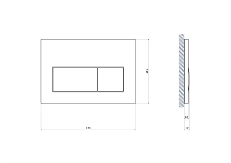 Клавиша смыва Cersanit PRESTO, белая (BU-PRE/Wh) P-BU-PRE/Wh Клавиша смыва Cersanit PRESTO, белая (BU-PRE/Wh) P-BU-PRE/Wh