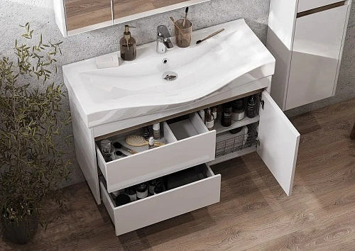 Тумба под раковину Aquaton Нортон 100 белая 1A249001NT010 Тумба под раковину Aquaton Нортон 100 белая 1A249001NT010