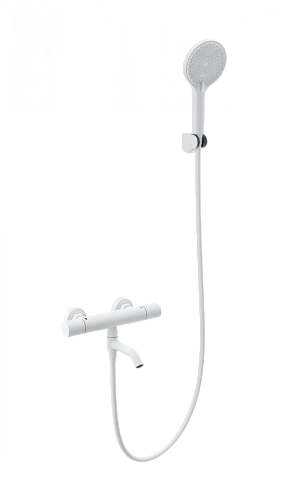 Смеситель для ванны Wonzon & Woghand с термостатом, белый матовый (WW-B3013-A1-MW) Смеситель для ванны Wonzon & Woghand с термостатом, белый матовый (WW-B3013-A1-MW)