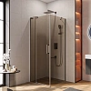 Душевой уголок CEZARES SLIDER-AH-1-80-70/80-BR-GM 70-80x80см стекло тонированное (бронза), профиль оружейная сталь Душевой уголок CEZARES SLIDER-AH-1-80-70/80-BR-GM 70-80x80см стекло тонированное (бронза), профиль оружейная сталь