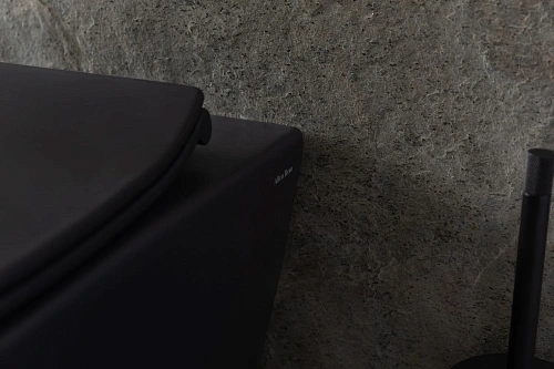 Унитаз подвесной Allen Brau Reality 4.32006.31 с крышкой, черный матовый Унитаз подвесной Allen Brau Reality 4.32006.31 с крышкой, черный матовый