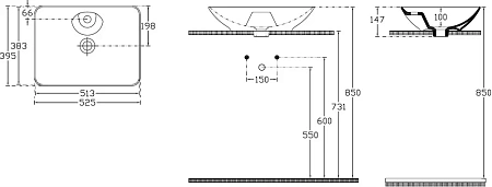 Раковина Allen Brau Fantasy 53 4.11015.20 Раковина Allen Brau Fantasy 53 4.11015.20