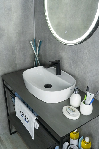 Раковина Gid N9045 51166 накладная белая 50x38x12 Раковина Gid N9045 51166 накладная белая 50x38x12