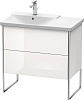 Картинка анонса товара «тумба под раковину duravit xsquare xs446402222 напольная 81 см белая глянцевый»