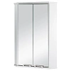 Зеркальный шкаф Aquaton Призма 2М угловой двустворчатый белый 1A007003PZ010
