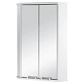 Зеркальный шкаф Aquaton Призма 2М угловой двустворчатый белый 1A007003PZ010 Зеркальный шкаф Aquaton Призма 2М угловой двустворчатый белый 1A007003PZ010