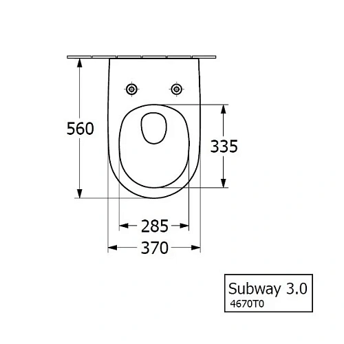 Унитаз подвесной Villeroy & Boch Subway 3.0 4670T001 (4670 T0 01) TwistFlush 4670TS01 Унитаз подвесной Villeroy & Boch Subway 3.0 4670T001 (4670 T0 01) TwistFlush 4670TS01