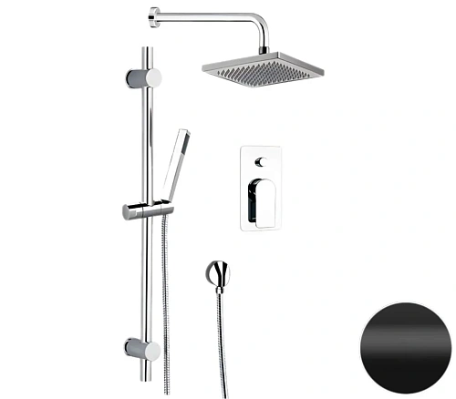 Душевая система Remer Infinity I09S07ONO, черный матовый Душевая система Remer Infinity I09S07ONO, черный матовый