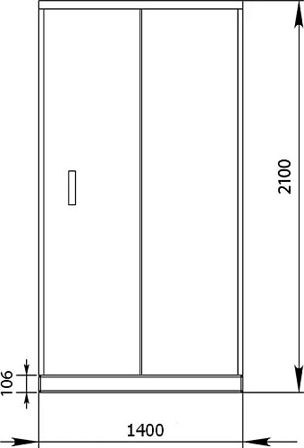 Душевая дверь Aquanet Alfa NAA6121 140, прозрачное стекло 00168421 Душевая дверь Aquanet Alfa NAA6121 140, прозрачное стекло 00168421
